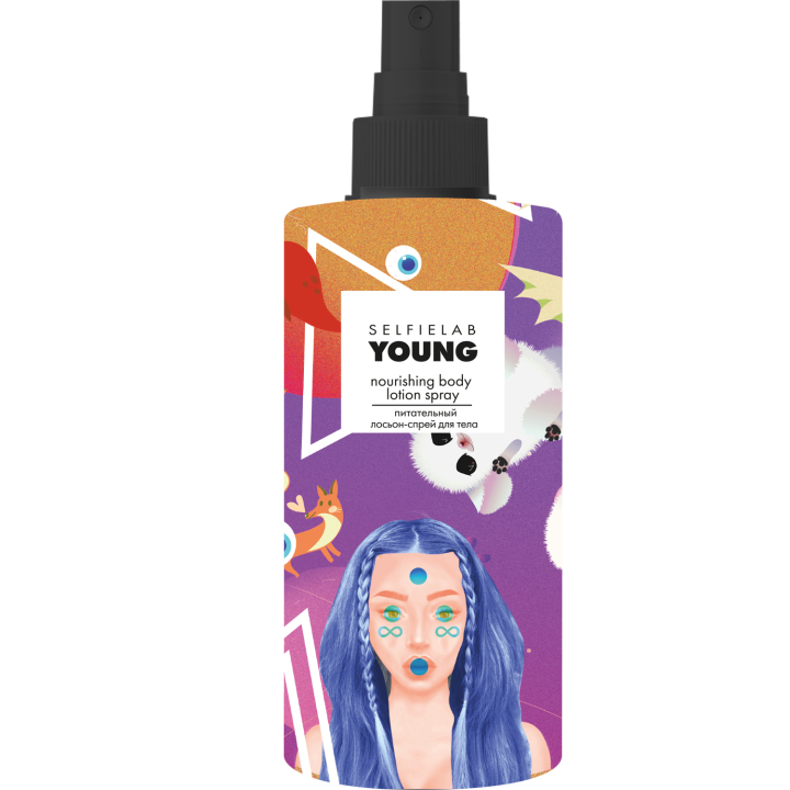 Поживний лосьйон-спрей для тіла Selfielab Young Nourishing Body Lotion Spray