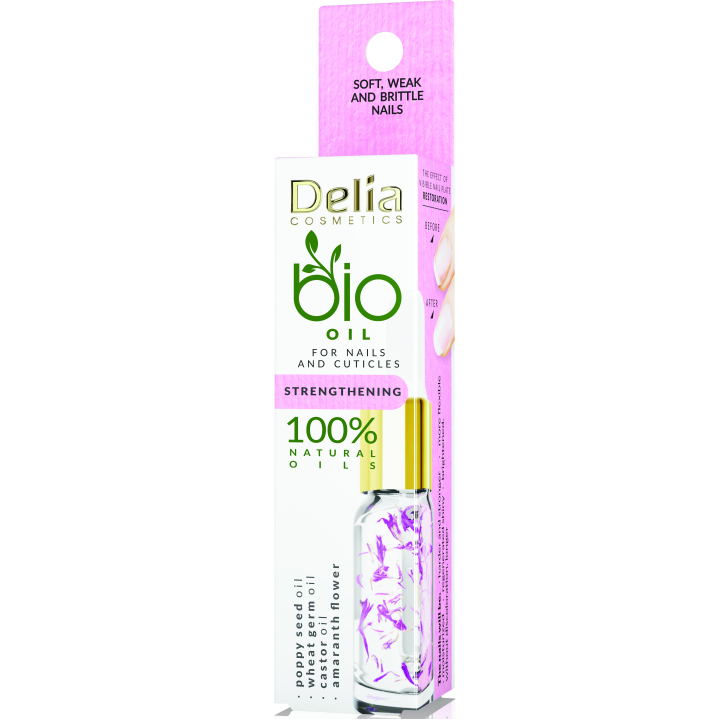 Зміцнювальна олія для нігтів і кутикули Delia Cosmetics Bio Nail Oil 11 мл