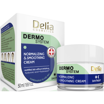Нормализующий и увлажняющий крем для лица Delia Dermo System Normalizing & Soothing Cream 50 мл