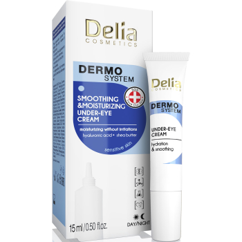 Крем для кожи вокруг глаз Delia Dermo System Smoothing & Moisturizing Under-Eye Cream 15 мл
