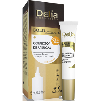 Мульти-філер проти зморшок Delia Gold&Collagen No-Wrinkle Multi-Filler 15 мл
