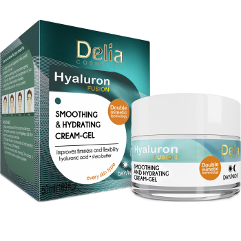 Розгладжувальний крем-гель для обличчя Delia Hyaluron Fusion Smoothing & Hydration Cream-Gel 50 мл