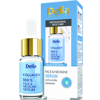 Сыворотка для лица и шеи против морщин Delia Collagen Intensive Anti-Wrinkle and Moisturising Treatment Serum 10 мл