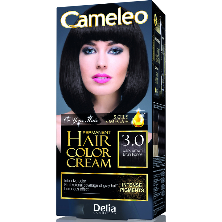 Фарба для волосся Delia Cameleo OMEGA plus 5 масел Dark Brown 50 мл