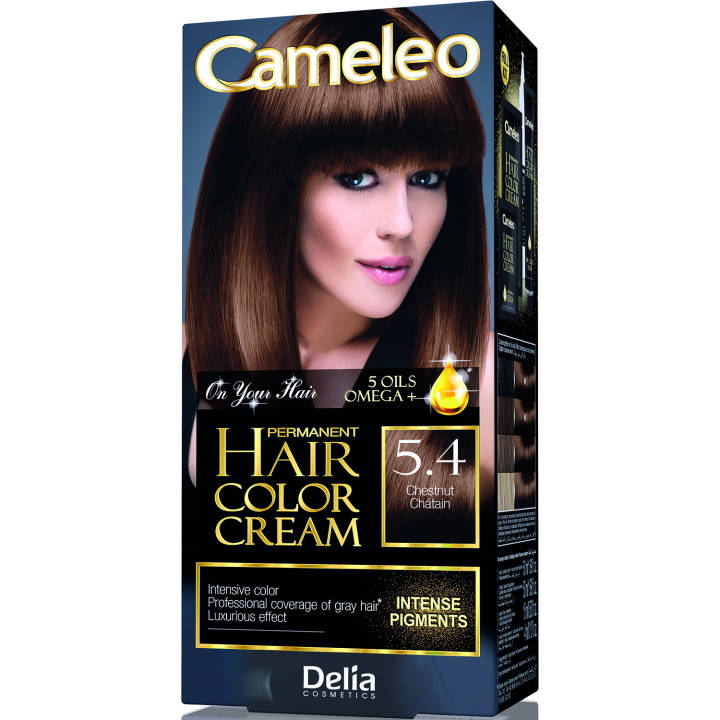 Фарба для волосся Delia Cameleo OMEGA plus 5 масел Chesnut 50 мл