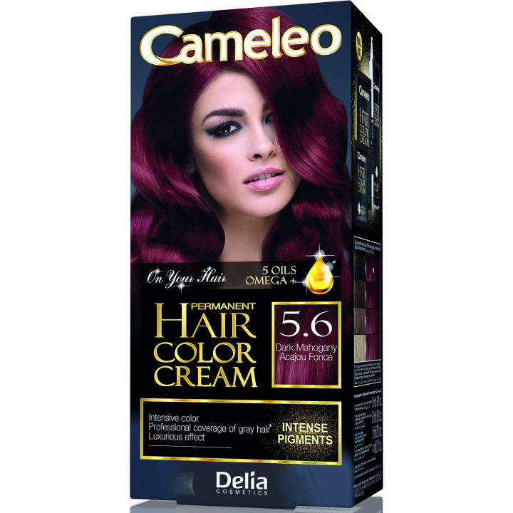 Фарба для волосся Delia Cameleo OMEGA plus 5 масел Dark Mahogany 50 мл