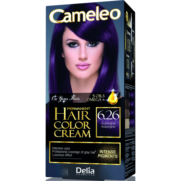 Фарба для волосся Delia Cameleo OMEGA plus 5 масел Aubergine 50 мл