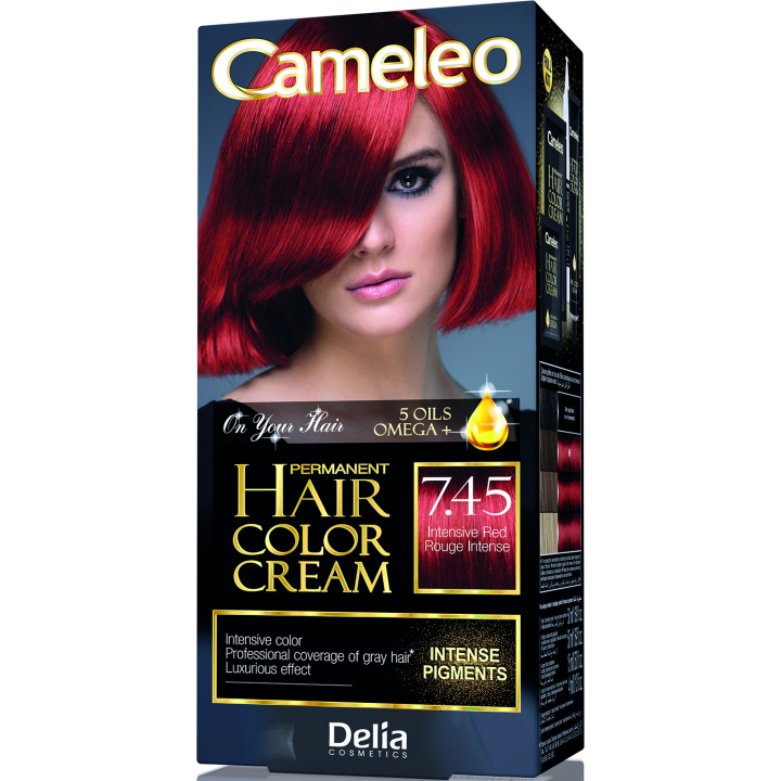 Фарба для волосся Delia Cameleo OMEGA plus 5 олій Intensive Red 50 мл