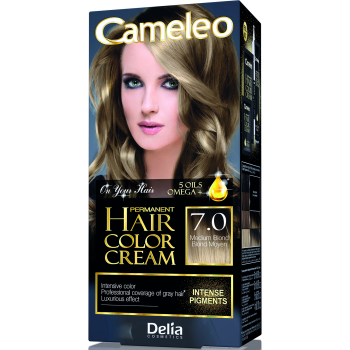 Краска для волос Delia Cameleo OMEGA plus 5 масел Medium Blond 50 мл