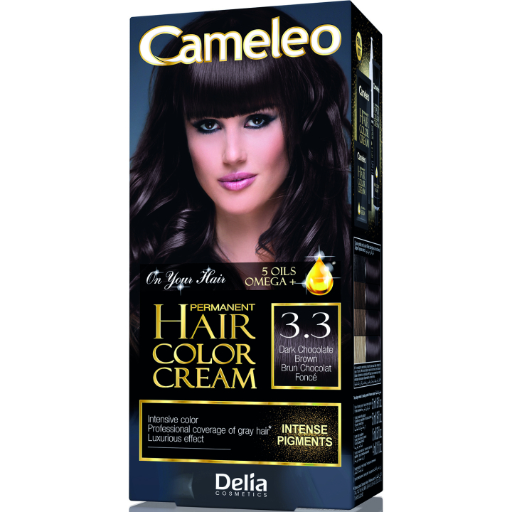 Фарба для волосся Delia Cameleo OMEGA plus 5 масел Dark Chocolate Brown 50 мл