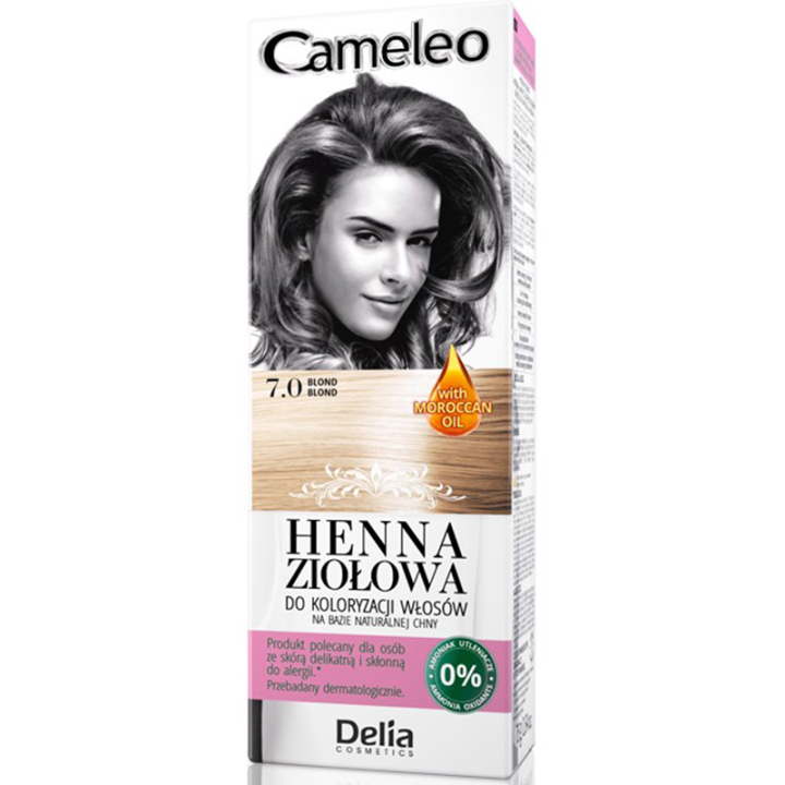 Фарба для волосся трав'яна з хною Delia Cameleo Blond 75 мл