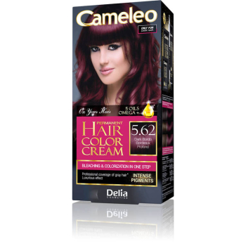 Фарба для волосся Delia Cameleo OMEGA plus 5 олій Dark Burgundy