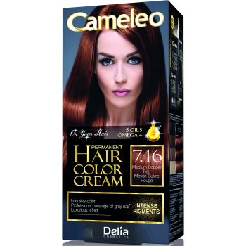 Фарба для волосся Delia Cameleo OMEGA plus 5 олій Medium Copper Red 50 мл
