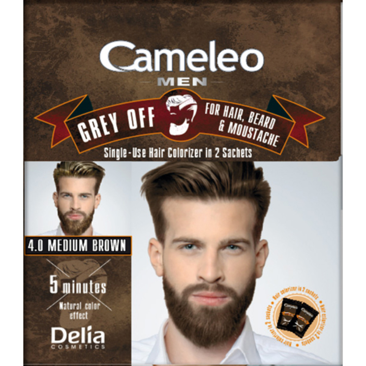 Фарба для волосся, бороди, вусів Delia Cameleo Men Grey Off Brown