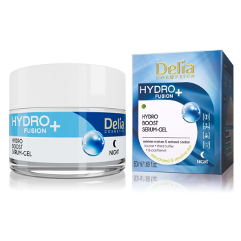 Ночная увлажняющая сыворотка-гель для лица Delia Cosmetics Hydro Fusion