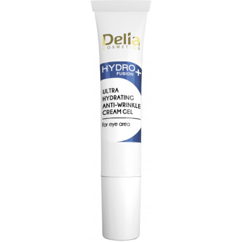 Ультра зволожуючий крем-гель проти зморшок для контуру очей Delia cosmetics Hydro Fusion+