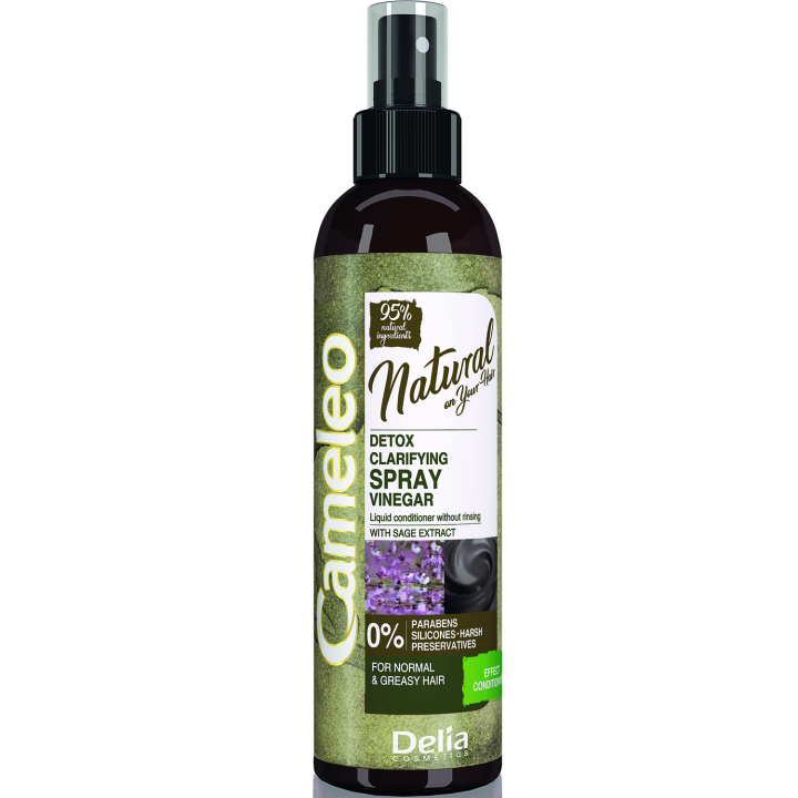 Кондиціонер-спрей оцтовий для волосся Delia Cameleo Natural On Your Hair Natural DETOX Spray 200 мл