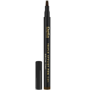 Пір'яний маркер для брів Delia Tripple Stylist Pen 24h 4.0 Brown