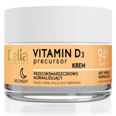 Крем для лица против морщин ночной Delia Vitamin D3