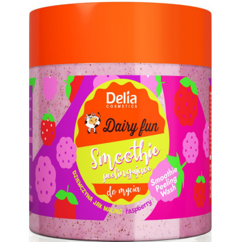 Пілінг-гель для душу Delia Dairy Fun Малина