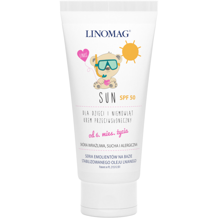 Сонцезахисний крем для дітей Linomag Sun Cream SPF 50