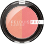 Рум'яна компактні для обличчя Relouis Pro Blush Duo тон 201