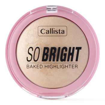Callista Хайлайтер для обличчя компактний SO BRIGHT BAKED HIGHLIGHTER 01 Snowy Glowy Light 10г