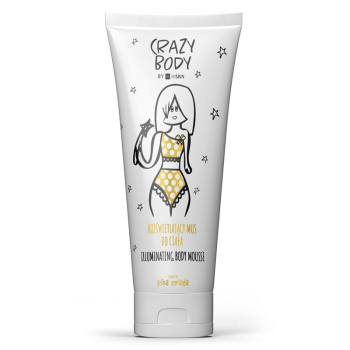 HiSkin Crazy Body Сяючий мус для тіла з частинками золота з ароматом PINA COLADA 250мл