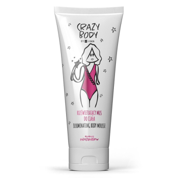 HiSkin Crazy Body Сяючий мус для тіла з частинками золота з ароматом MARSHMALLOW 250мл