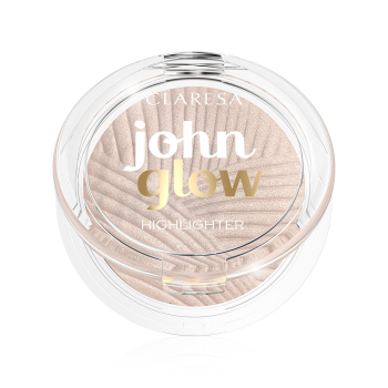 Розсипчастий компактний хайлайтер для обличчя Claresa John Glow 03 Think Pink!