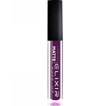 Рідка помада для губ матова Elixir Liquid Lip Matte тон 411 Very Dark Purple