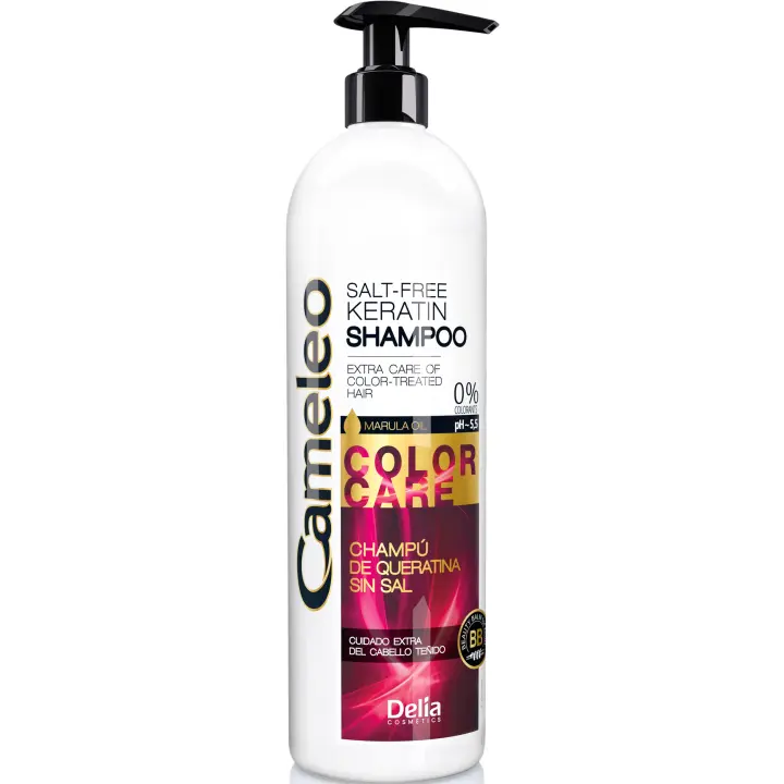 Кератиновий шампунь "Захист кольору" Delia Cameleo Shampoo 500 мл