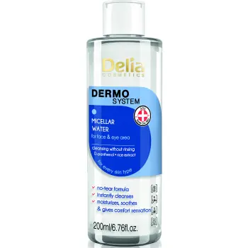 Міцелярна вода для обличчя і тіла Delia Micellar Water 200 мл