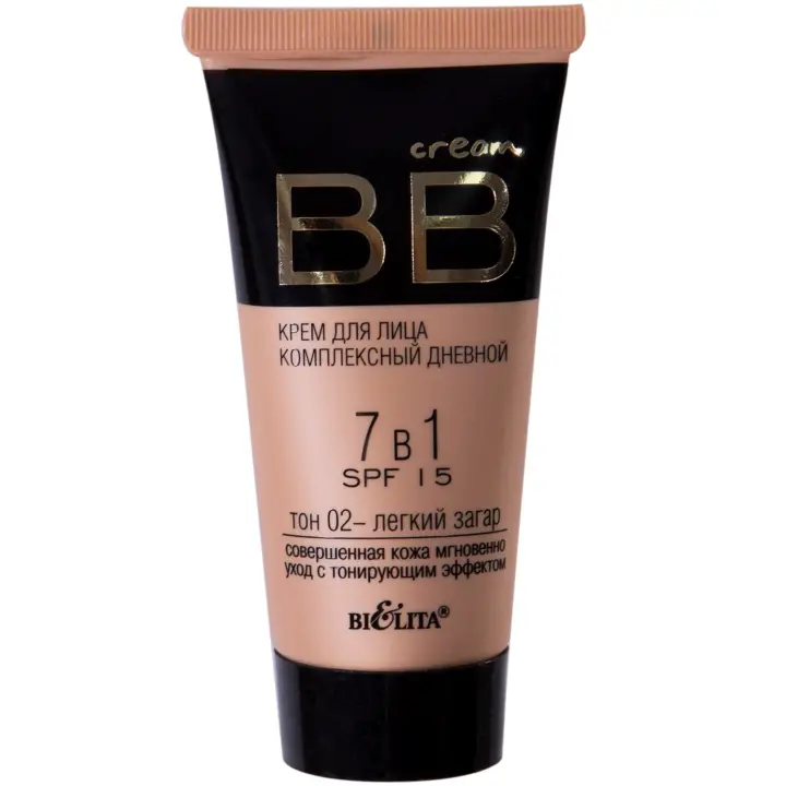 Крем для обличчя денний Беліта BB Cream тон 02 Легка Засмага