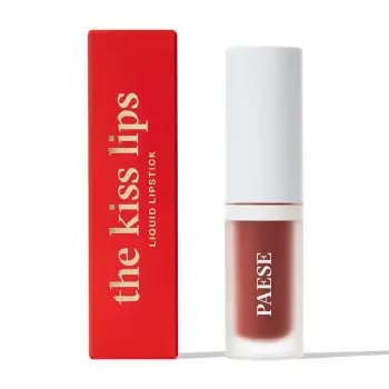 Рідка помада Paese The Kiss Lips матова з вітаміном Е The Kiss Lips 04 Rusty Red 3,4мл