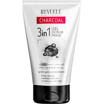Гель-маска-скраб для обличчя Revuele Bamboo Charcoal
