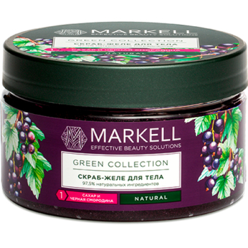 Скраб-желе для тела Markell Green Collection "Сахар и черная смородина"