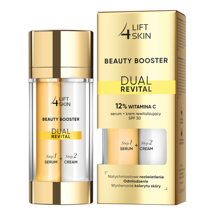 Сироватка з ніацинамідом 10% + Крем розгладжуючий Lift4Skin DUAL SMOOTH SERUM + SPF30 CREAM 