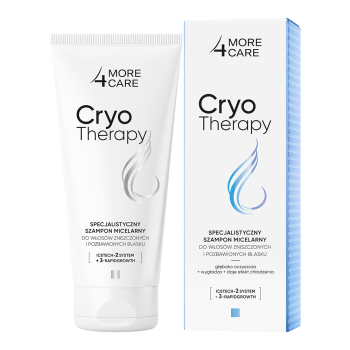 Шампунь міцелярний More4Care Cryo Therapy для пошкодженого і тьмяного волосся 200мл