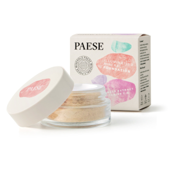 Мінеральна основа з глянцевим ефектом Paese Mineral Illuminating mineral foundation 200N Light Beige