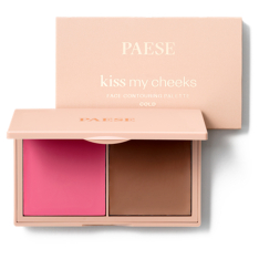 Палітра для контурингу  2в1 (рум'яна-бронзер) Paese Kiss My Cheeks Creamy Cold, 15г 