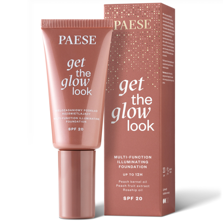 Тональний крем освітлюючий багатофункціональний Paese Get The Glow Look 1N Light Beige