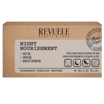 Нічний крем для обличчя Revuelle Vegan Face "Поживний"