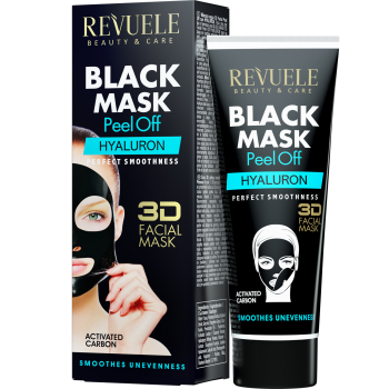 Чорна маска з гіалуроновою кислотою Revuele 3D Facial Peel Off Hyaluron